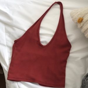 Burnt orange halter top